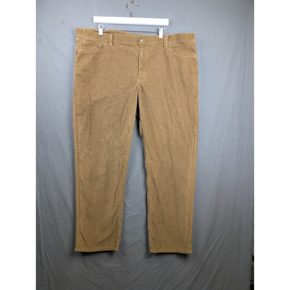 LL Bean Mens BeanFlex Standard Fit Corduroy Pants Brown 44x32‎